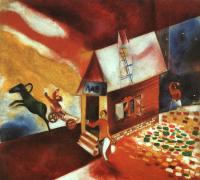 Chagall, Marc - The Flying Carriage